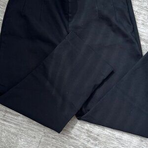 Black Cropped Ankle Pants with Stretch